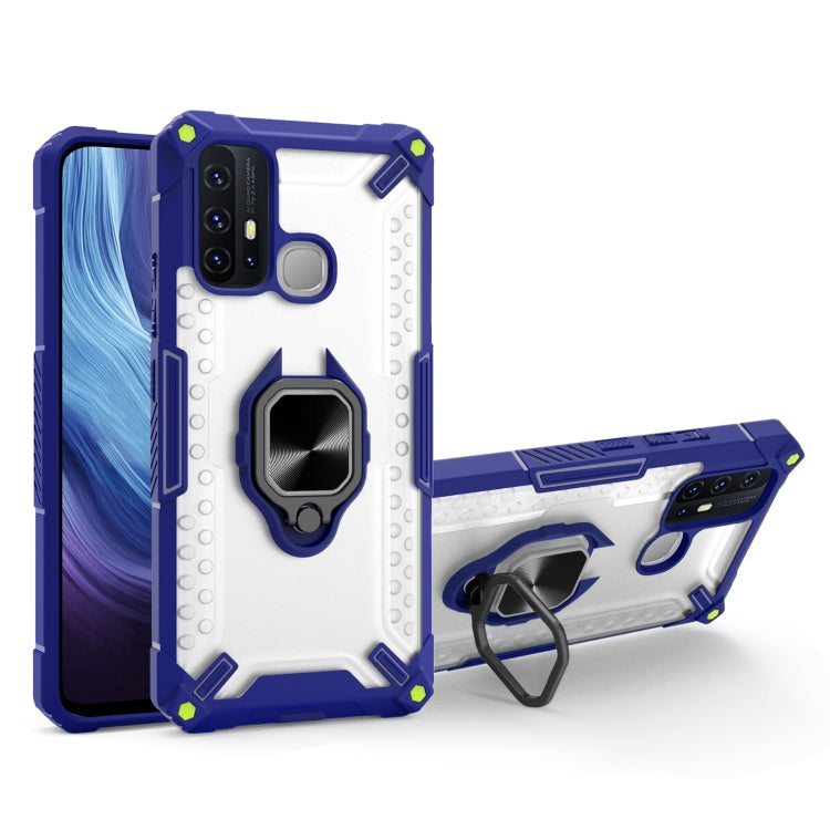 Matte TPU + PC Magnetic Shockproof Case with Ring Holder For vivo Y50