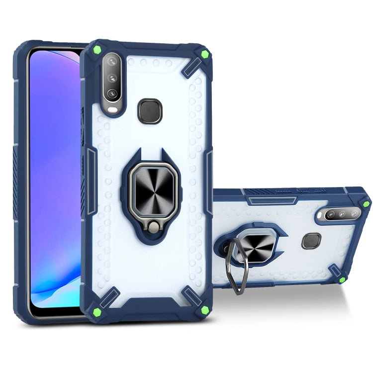 Matte TPU + PC Magnetic Shockproof Case with Ring Holder For vivo Y17