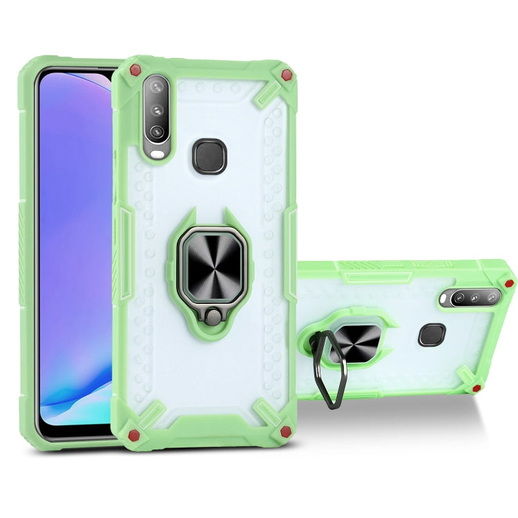 Matte TPU + PC Magnetic Shockproof Case with Ring Holder For vivo Y17