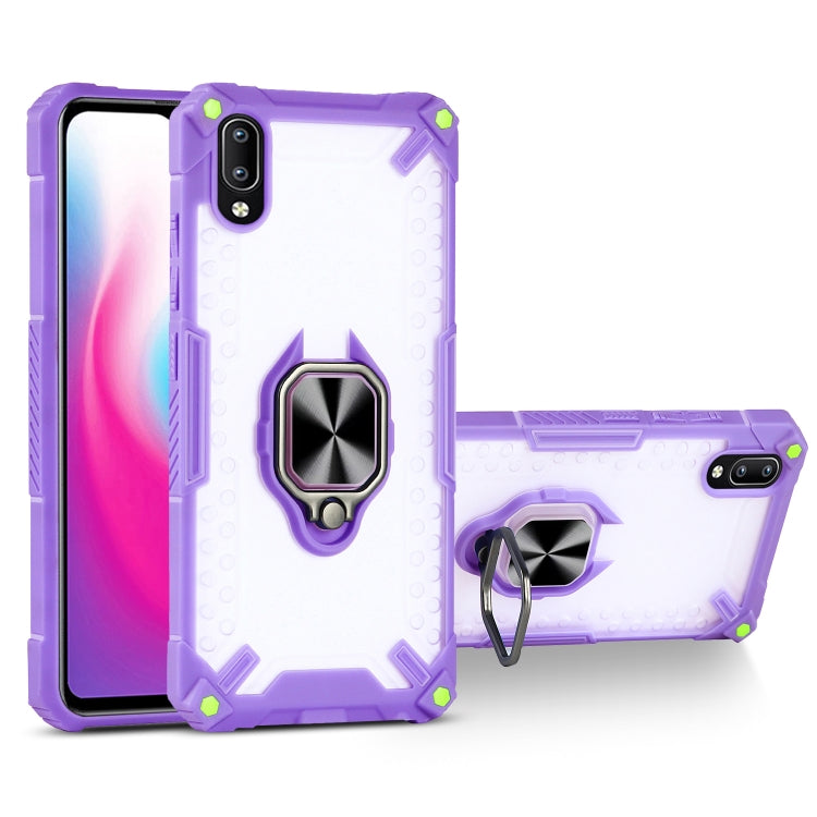Matte TPU + PC Magnetic Shockproof Case with Ring Holder For vivo Y93