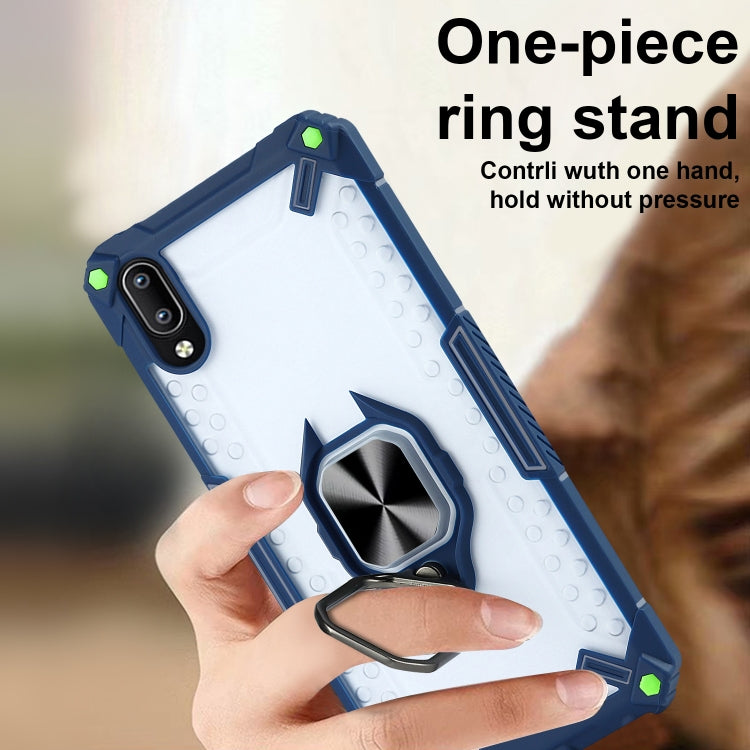 Matte TPU + PC Magnetic Shockproof Case with Ring Holder For vivo Y93