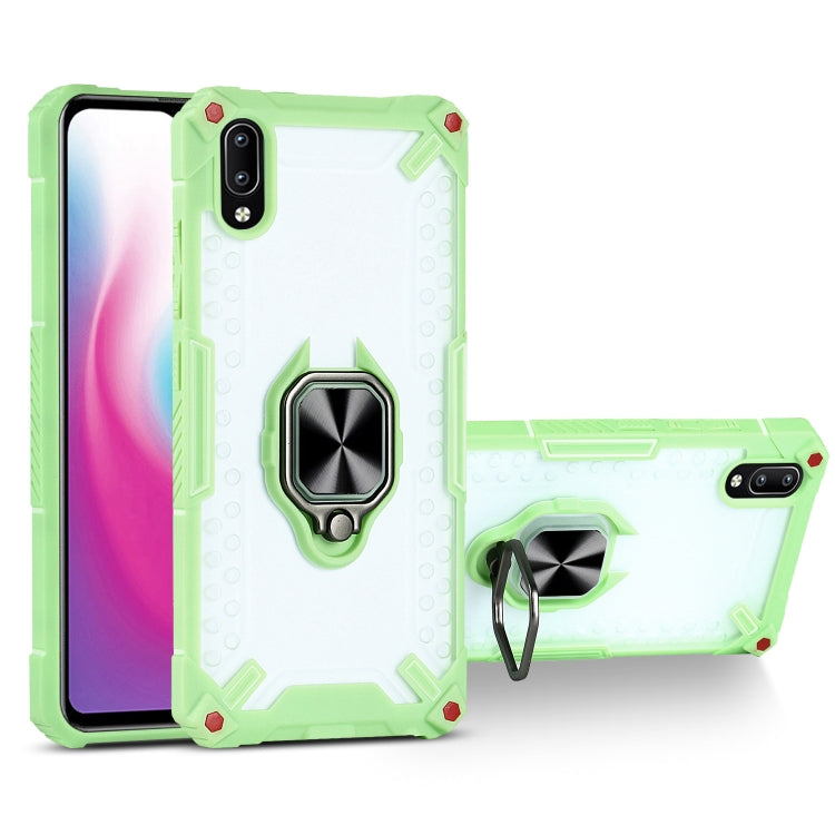 Matte TPU + PC Magnetic Shockproof Case with Ring Holder For vivo Y93