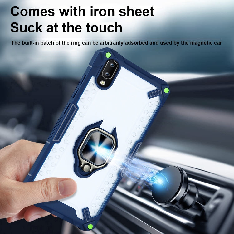 Matte TPU + PC Magnetic Shockproof Case with Ring Holder For vivo Y93