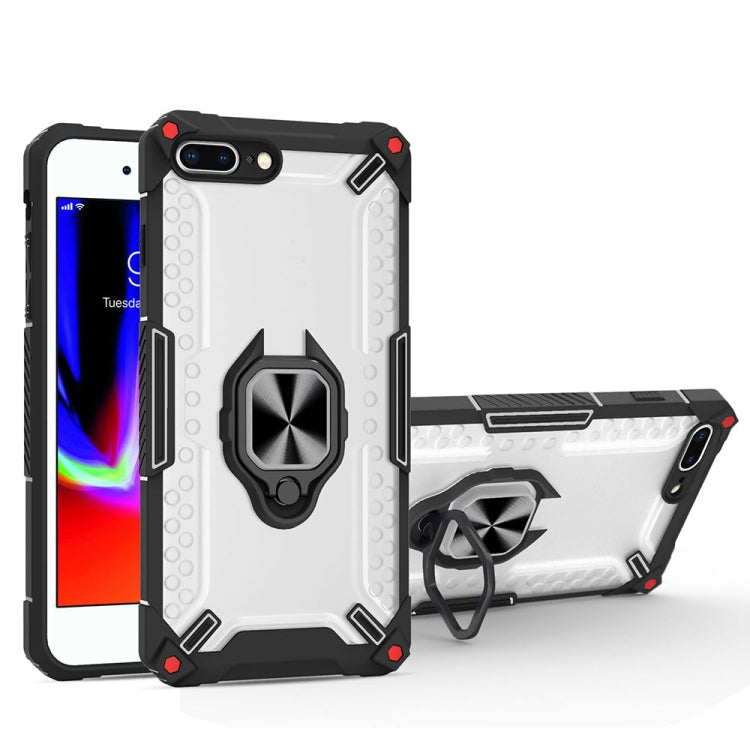 Matte TPU + PC Magnetic Shockproof Case with Ring Holder For iPhone 8 Plus / 7 Plus