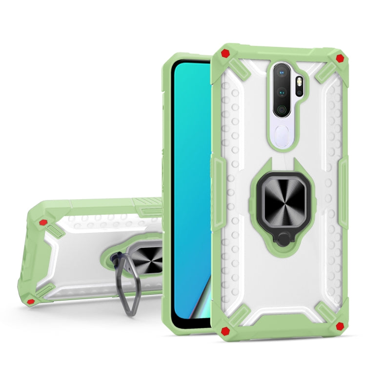 Matte TPU + PC Magnetic Shockproof Case with Ring Holder For OPPO A9 2020
