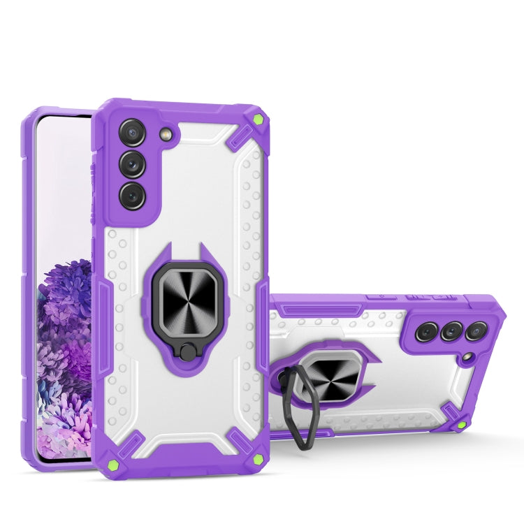 Matte TPU + PC Magnetic Shockproof Case with Ring Holder For Samsung Galaxy S21 5G