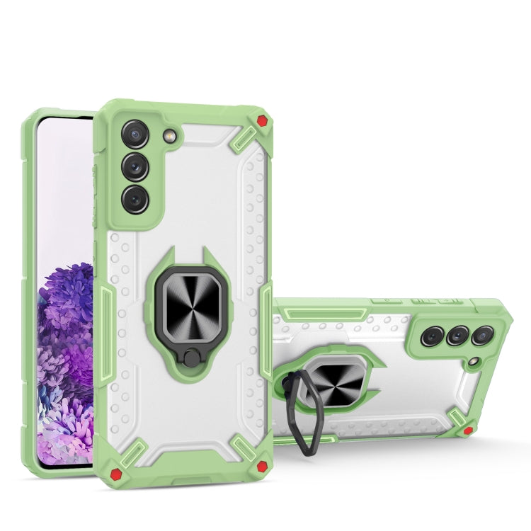 Matte TPU + PC Magnetic Shockproof Case with Ring Holder For Samsung Galaxy S21 5G