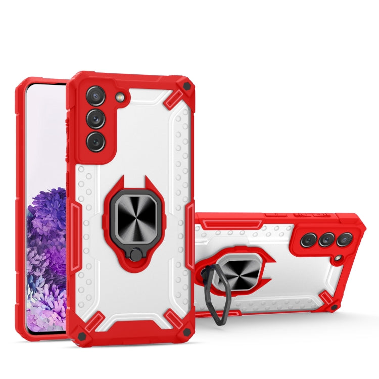 Matte TPU + PC Magnetic Shockproof Case with Ring Holder For Samsung Galaxy S21 5G