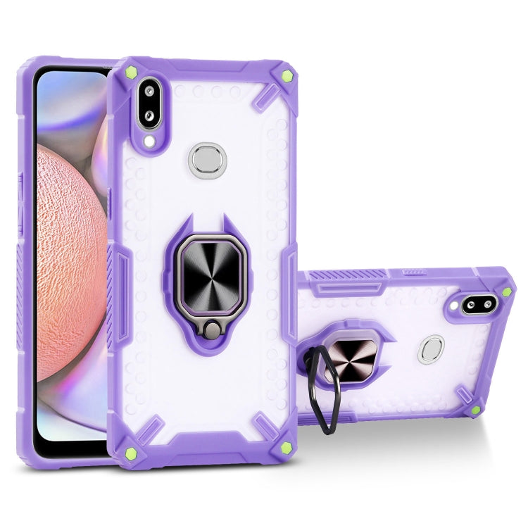 Matte TPU + PC Magnetic Shockproof Case with Ring Holder For Samsung Galaxy A10s