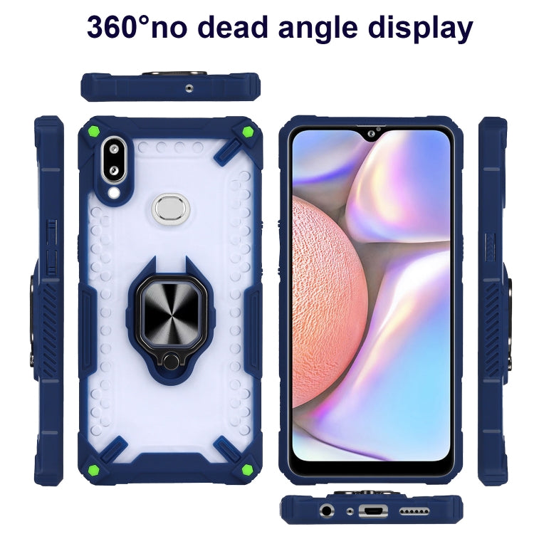 Matte TPU + PC Magnetic Shockproof Case with Ring Holder For Samsung Galaxy A10s