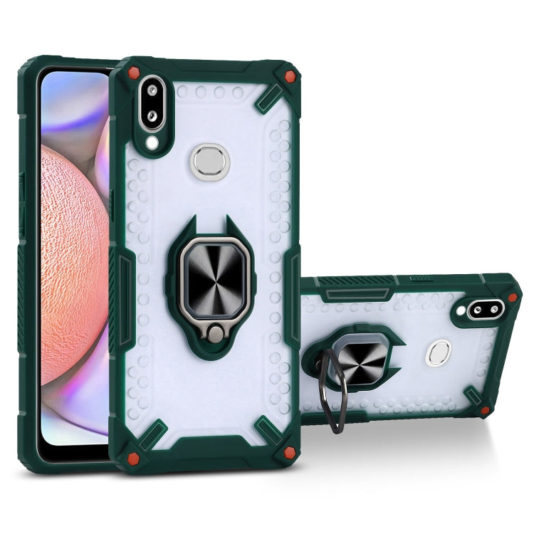Matte TPU + PC Magnetic Shockproof Case with Ring Holder For Samsung Galaxy A10s