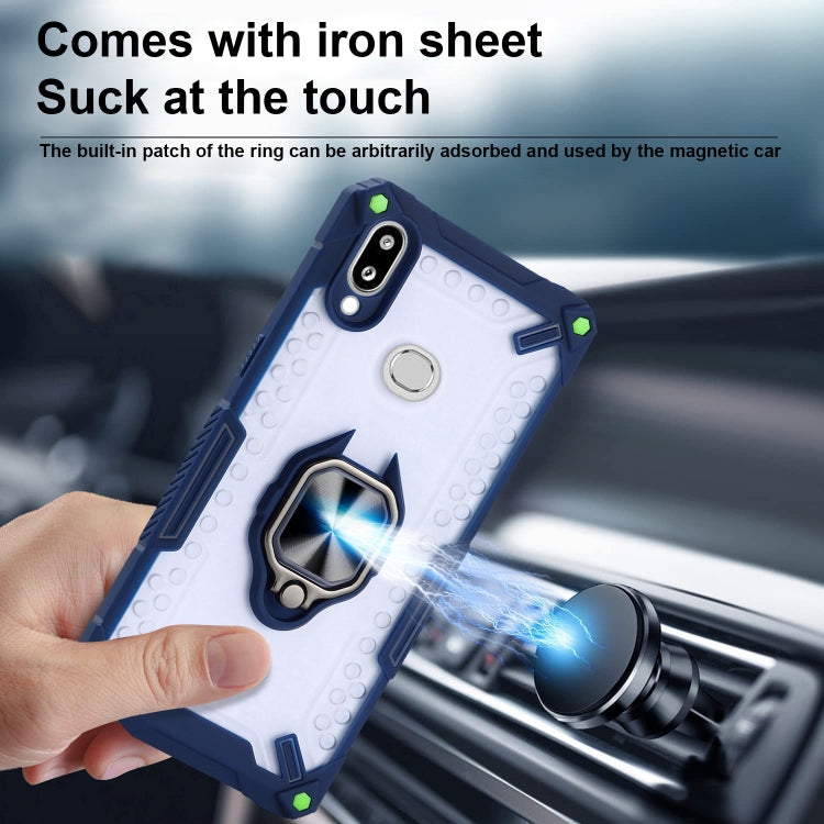 Matte TPU + PC Magnetic Shockproof Case with Ring Holder For Samsung Galaxy A10s