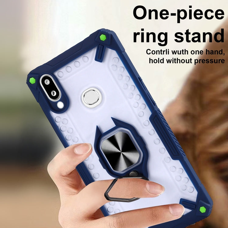 Matte TPU + PC Magnetic Shockproof Case with Ring Holder For Samsung Galaxy A10s