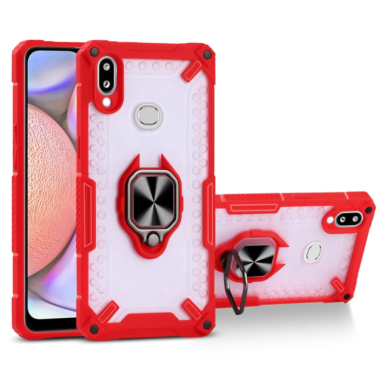Matte TPU + PC Magnetic Shockproof Case with Ring Holder For Samsung Galaxy A10s