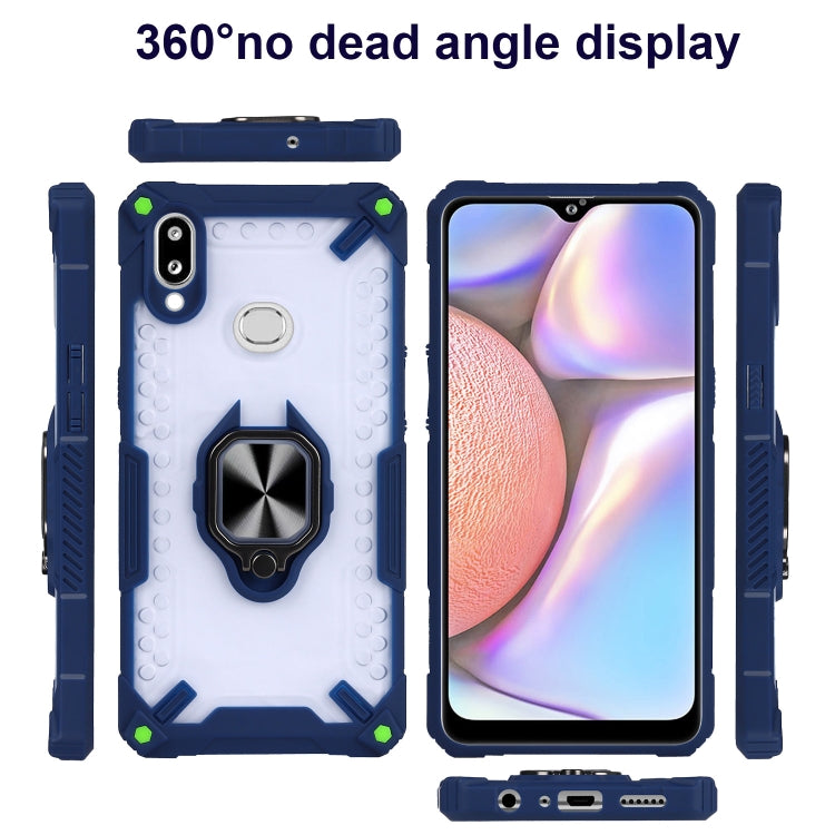 Matte TPU + PC Magnetic Shockproof Case with Ring Holder For Samsung Galaxy A11