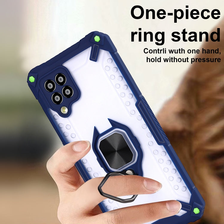 Matte TPU + PC Magnetic Shockproof Case with Ring Holder For Samsung Galaxy A42 5G