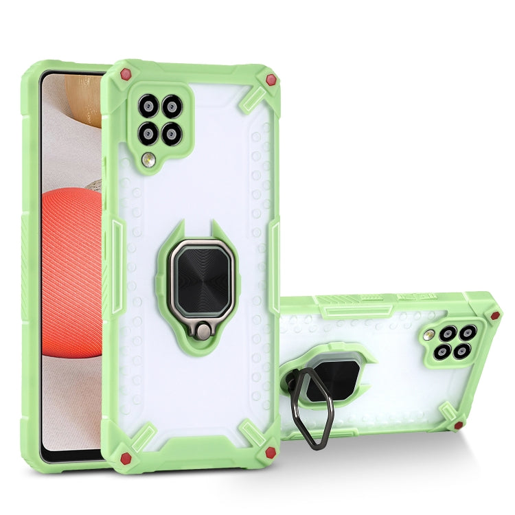 Matte TPU + PC Magnetic Shockproof Case with Ring Holder For Samsung Galaxy A42 5G