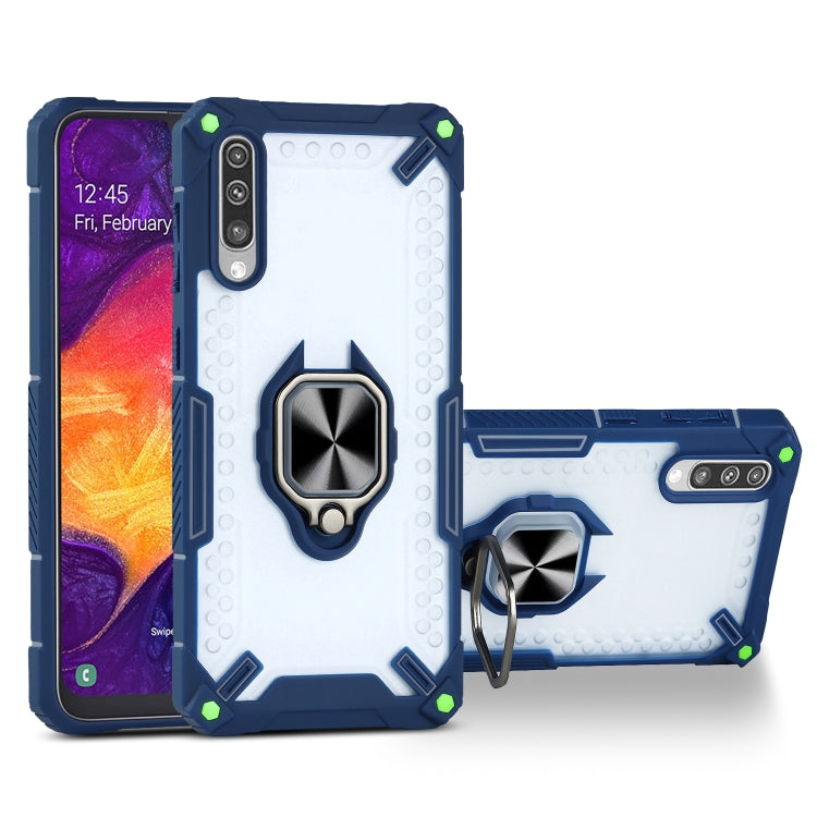 Matte TPU + PC Magnetic Shockproof Case with Ring Holder For Samsung Galaxy A50