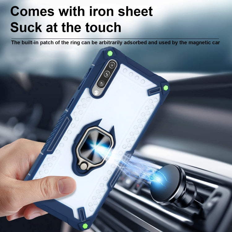 Matte TPU + PC Magnetic Shockproof Case with Ring Holder For Samsung Galaxy A50