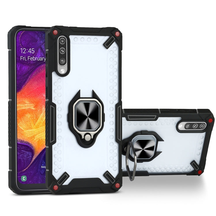 Matte TPU + PC Magnetic Shockproof Case with Ring Holder For Samsung Galaxy A50