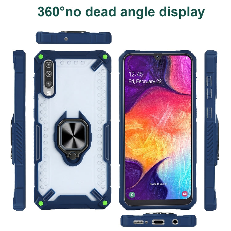 Matte TPU + PC Magnetic Shockproof Case with Ring Holder For Samsung Galaxy A50