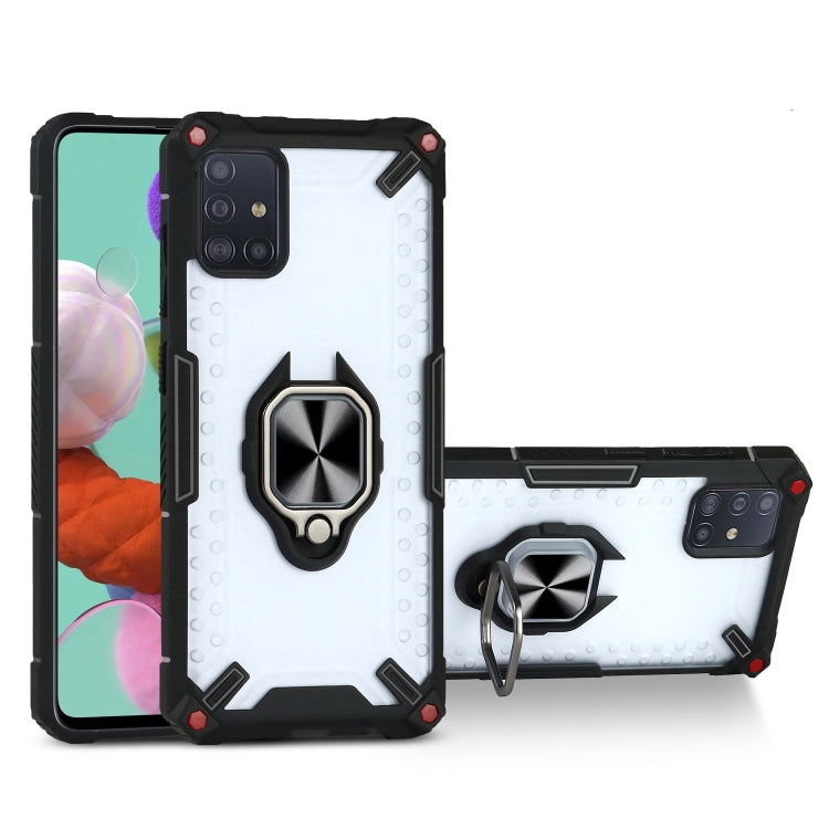 Matte TPU + PC Magnetic Shockproof Case with Ring Holder For Samsung Galaxy A51