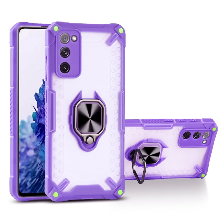 Matte TPU + PC Magnetic Shockproof Case with Ring Holder For Samsung Galaxy S20 FE 5G