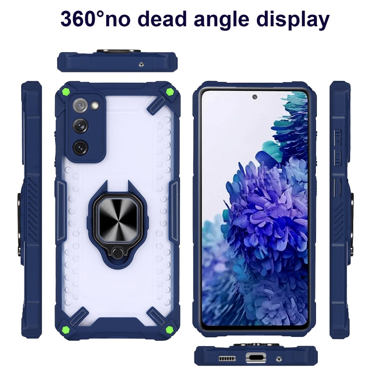 Matte TPU + PC Magnetic Shockproof Case with Ring Holder For Samsung Galaxy S20 FE 5G
