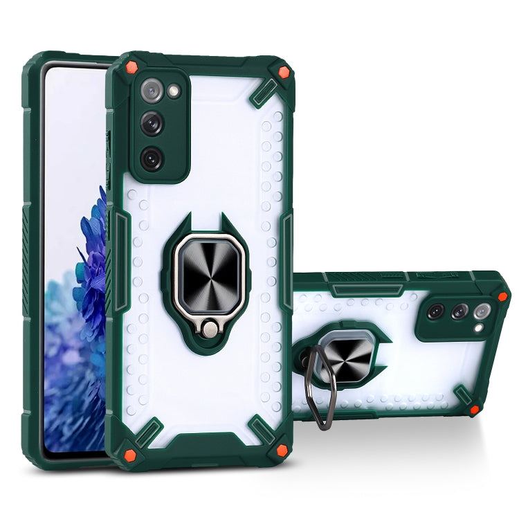 Matte TPU + PC Magnetic Shockproof Case with Ring Holder For Samsung Galaxy S20 FE 5G