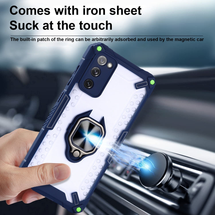 Matte TPU + PC Magnetic Shockproof Case with Ring Holder For Samsung Galaxy S20 FE 5G