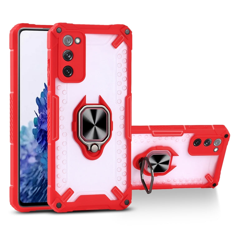 Matte TPU + PC Magnetic Shockproof Case with Ring Holder For Samsung Galaxy S20 FE 5G