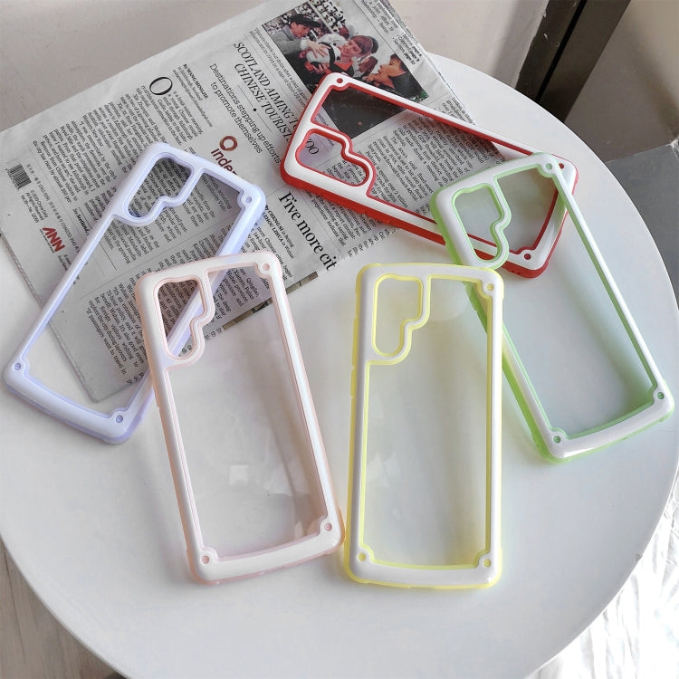 For Huawei P30 Candy-Colored TPU Transparent Shockproof Case