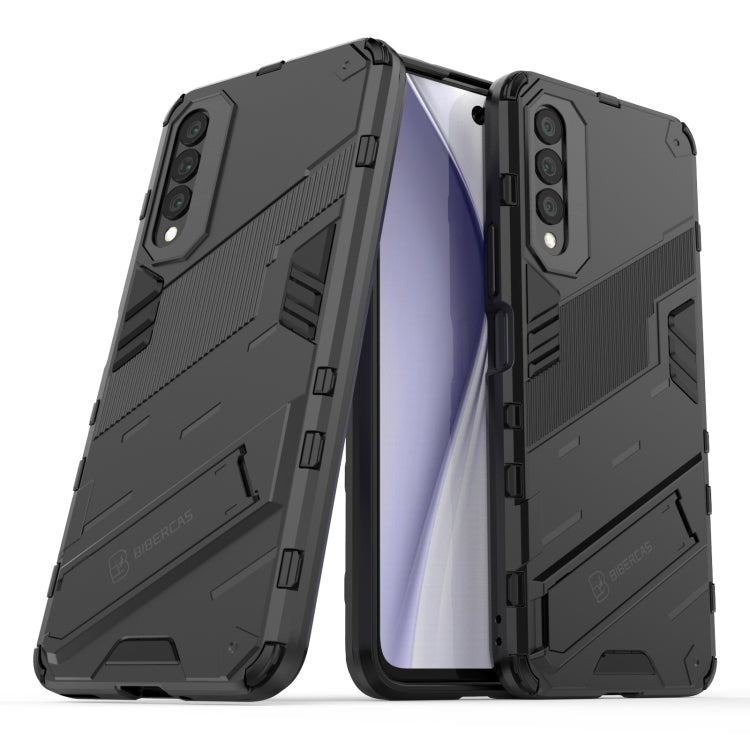 For Honor X20 SE Punk Armor 2 in 1 PC + TPU Shockproof Case with Invisible Holder