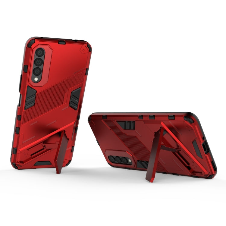 For Honor X20 SE Punk Armor 2 in 1 PC + TPU Shockproof Case with Invisible Holder