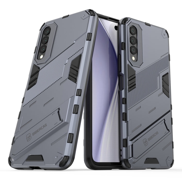 For Honor X20 SE Punk Armor 2 in 1 PC + TPU Shockproof Case with Invisible Holder