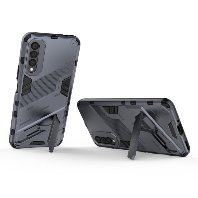 For Honor X20 SE Punk Armor 2 in 1 PC + TPU Shockproof Case with Invisible Holder