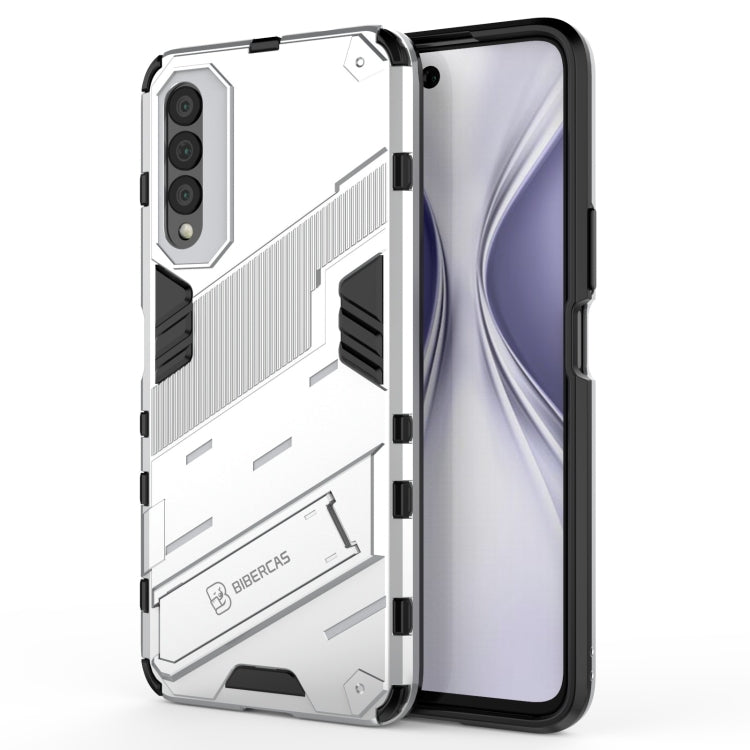 For Honor X20 SE Punk Armor 2 in 1 PC + TPU Shockproof Case with Invisible Holder
