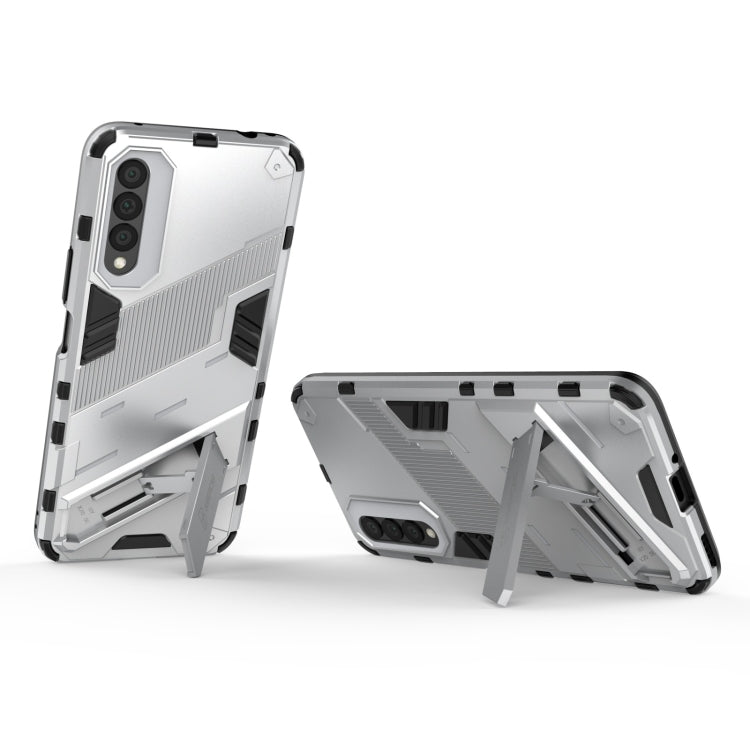 For Honor X20 SE Punk Armor 2 in 1 PC + TPU Shockproof Case with Invisible Holder