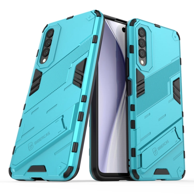 For Honor X20 SE Punk Armor 2 in 1 PC + TPU Shockproof Case with Invisible Holder