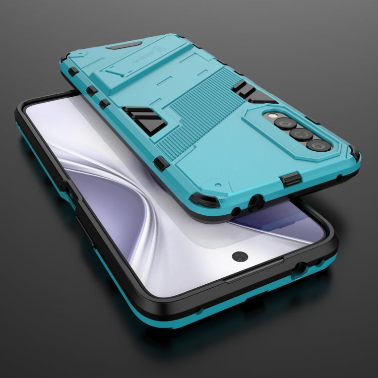 For Honor X20 SE Punk Armor 2 in 1 PC + TPU Shockproof Case with Invisible Holder
