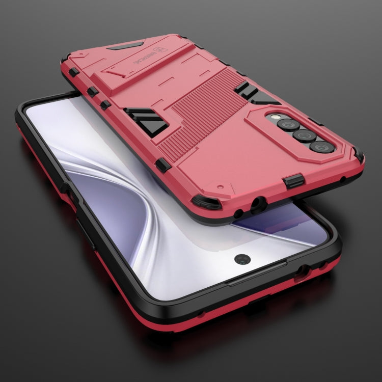 For Honor X20 SE Punk Armor 2 in 1 PC + TPU Shockproof Case with Invisible Holder