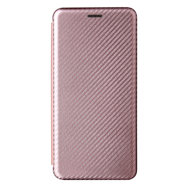 For Sharp Aquos Sense 6 Carbon Fiber Texture Horizontal Flip TPU + PC + PU Leather Case with Card Slot