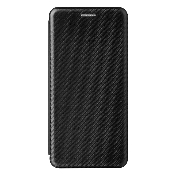 For Sharp Aquos Sense 6 Carbon Fiber Texture Horizontal Flip TPU + PC + PU Leather Case with Card Slot