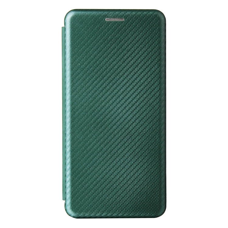 For Sharp Aquos Sense 6 Carbon Fiber Texture Horizontal Flip TPU + PC + PU Leather Case with Card Slot
