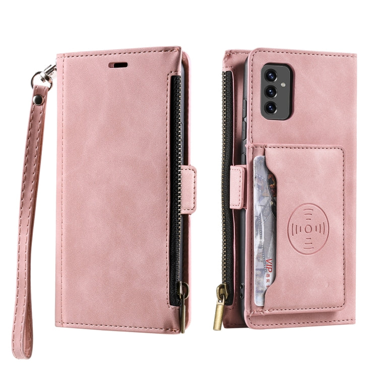 For Samsung Galaxy A82 Side Zipper Back Card Horizontal Flip PU Leather Case with Card Slots & Wallet & Photo Frame & Lanyard