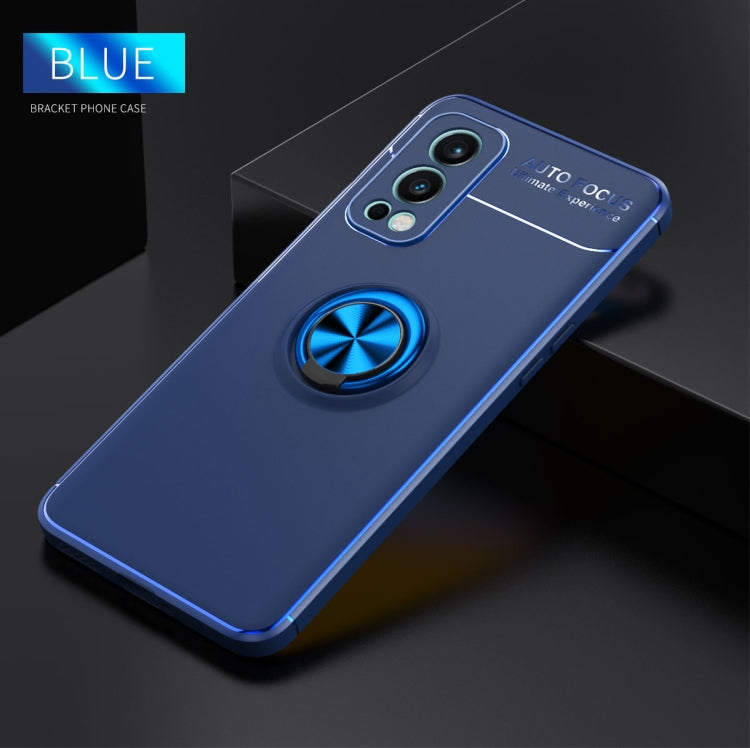 For OnePlus Nord 2 5G Metal Ring Holder 360 Degree Rotating TPU Case