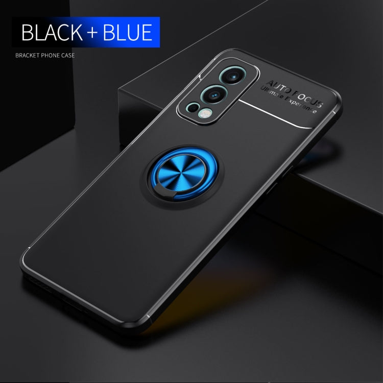 For OnePlus Nord 2 5G Metal Ring Holder 360 Degree Rotating TPU Case