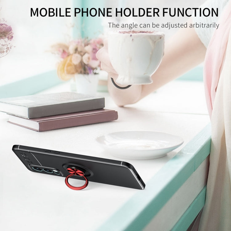 For OnePlus Nord 2 5G Metal Ring Holder 360 Degree Rotating TPU Case