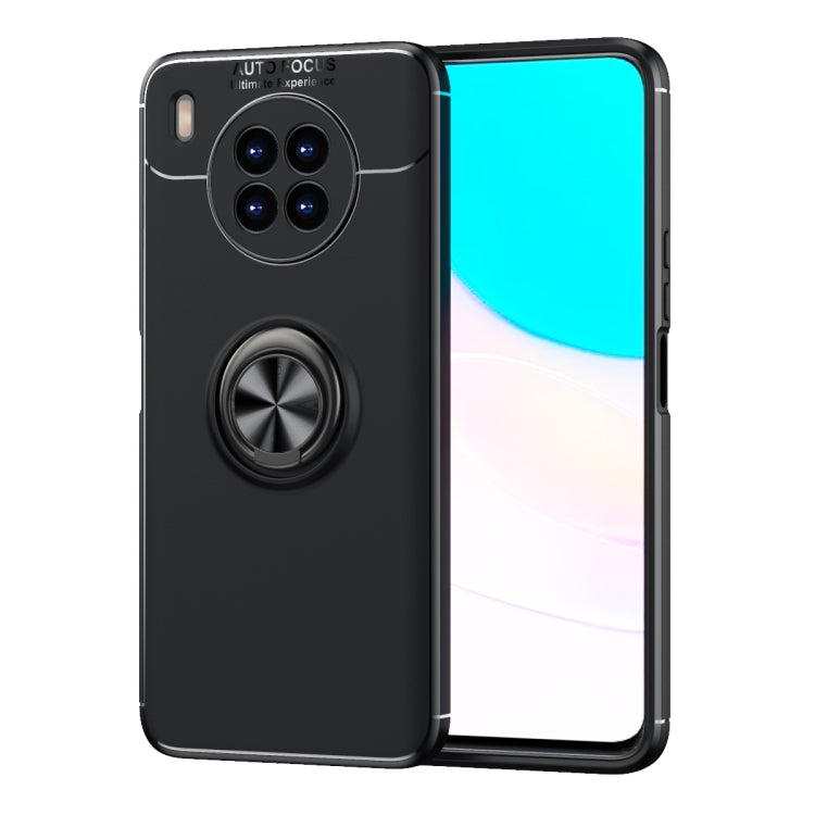 For Huawei nova 8i Metal Ring Holder 360 Degree Rotating TPU Case