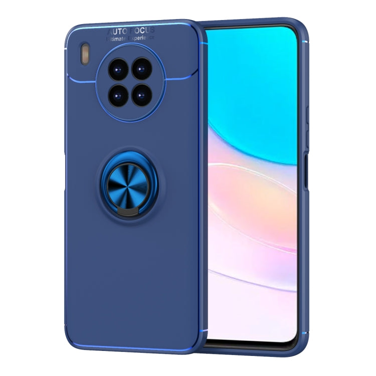 For Huawei nova 8i Metal Ring Holder 360 Degree Rotating TPU Case
